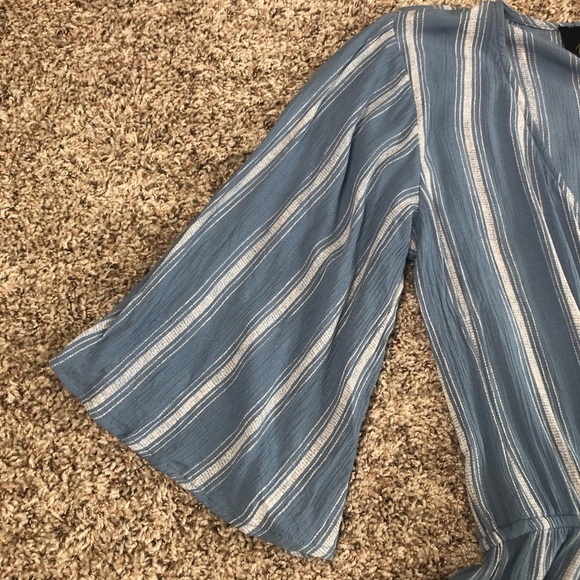 Blue Life Wild & Free Bluebell Boho Stripe Romper, Small - Picture 4 of 7